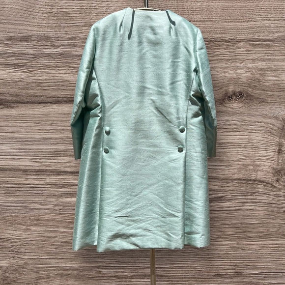 🌸 "Elegant Mint Ensemble" Vintage Dress and Jacket Set 🌸 - Picture 5 of 14